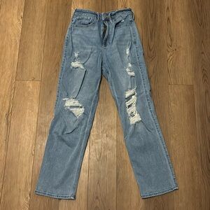 Hollister curvy ultra high rise vintage straight jeans